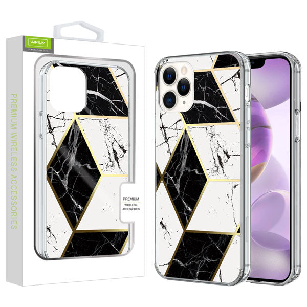 Airium Fusion Protector Cover for Apple iPhone 12 Pro Max - Electroplated Black Marbling - UIP12PMCSFSSM322-1.jpg