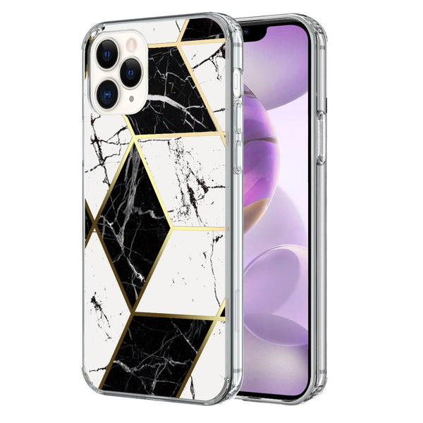 Airium Fusion Protector Cover for Apple iPhone 12 Pro Max - Electroplated Black Marbling - UIP12PMCSFSSM322-2.jpg