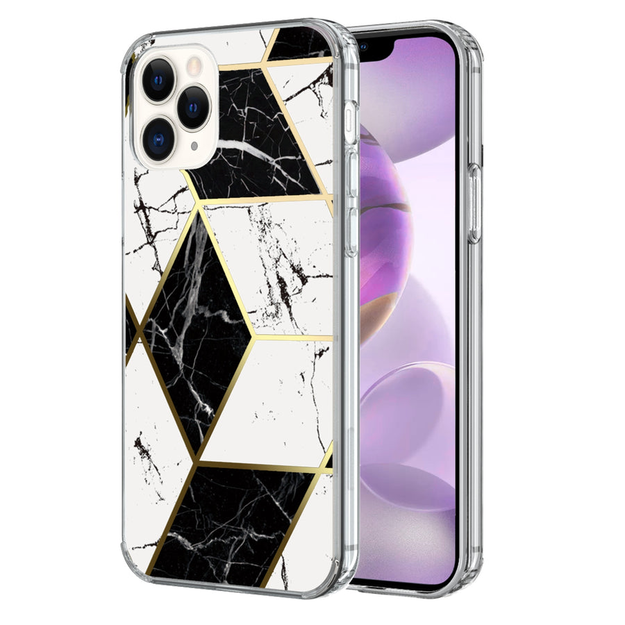 Airium Fusion Protector Cover for Apple iPhone 12 Pro Max - Electroplated Black Marbling - UIP12PMCSFSSM322-2.jpg