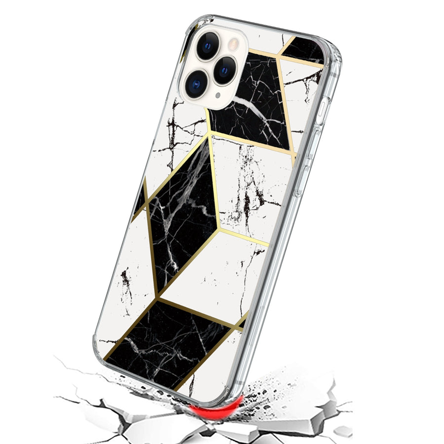 Airium Fusion Protector Cover for Apple iPhone 12 Pro Max - Electroplated Black Marbling - UIP12PMCSFSSM322-3.jpg