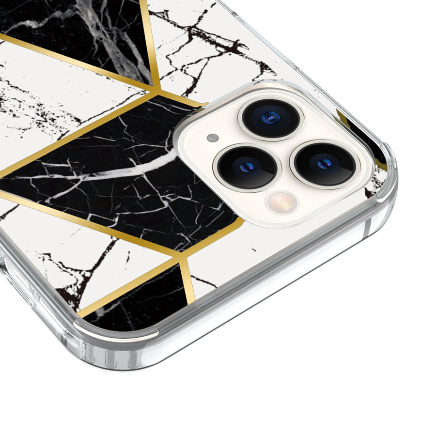 Airium Fusion Protector Cover for Apple iPhone 12 Pro Max - Electroplated Black Marbling - UIP12PMCSFSSM322-4.jpg