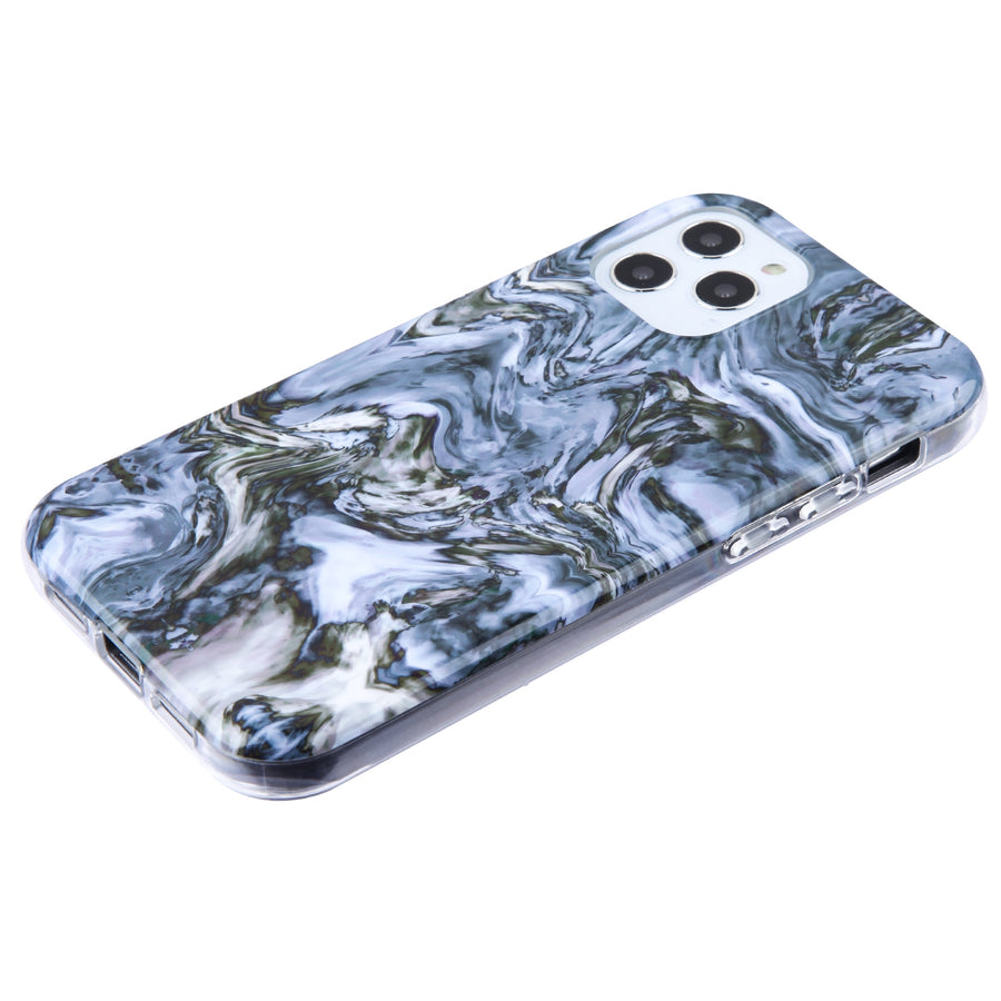 Airium Frame Hybrid Case for Apple iPhone 12 Pro Max - Grey Stone Marbling Grey - UIP12PMCSFSSM402-6.jpg