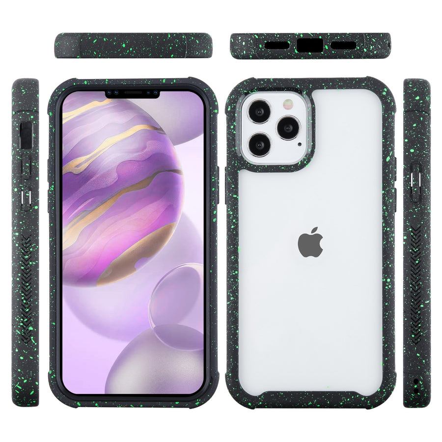 Airium Splash Hybrid Case for Apple iPhone 12 Pro Max - Highly Transparent Clear / Black - UIP12PMCSFSSS261-5.jpg