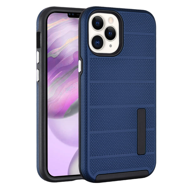 MyBat Fusion Protector Case for Apple iPhone 12 Pro Max - Ink Blue Dots Textured / Black - UIP12PMCSFSSS648-2.jpg