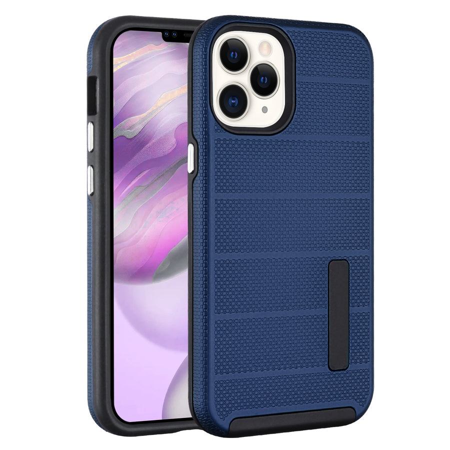 MyBat Fusion Protector Case for Apple iPhone 12 Pro Max - Ink Blue Dots Textured / Black - UIP12PMCSFSSS648-2.jpg