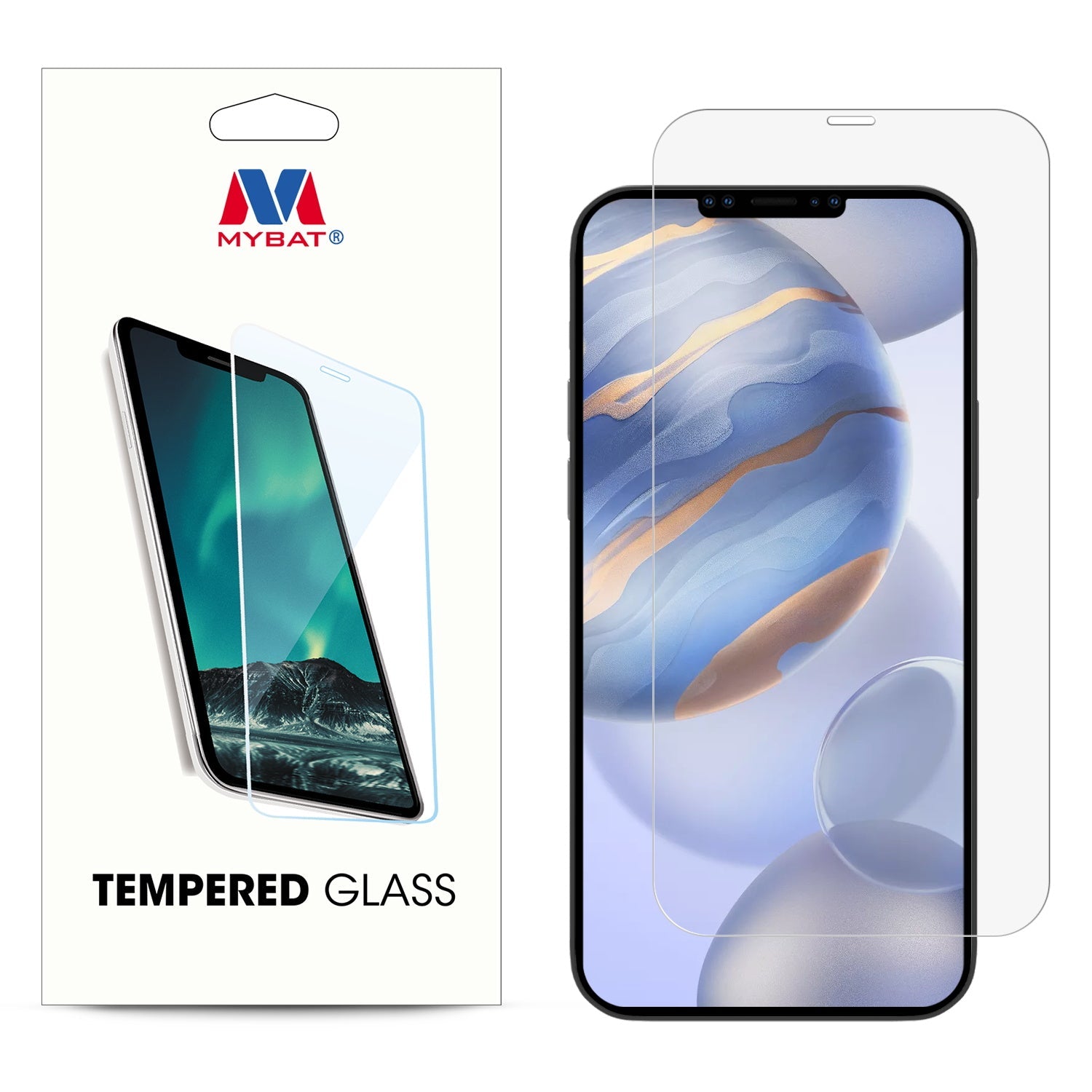 MyBat Tempered Glass Screen Protector (2.5D) for Apple iPhone 12 / 12 Pro (6.1) - Clear