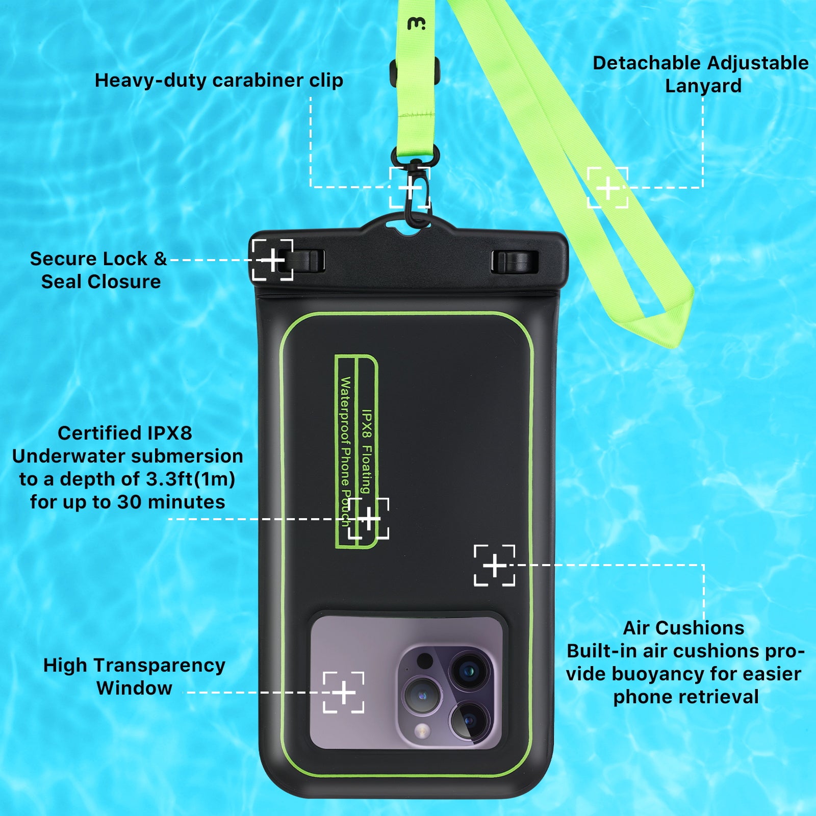 MyBat Pro Universal Floating Waterproof Phone Pouch (2pcs) - Black - UNIWTPF051TW-3.jpg