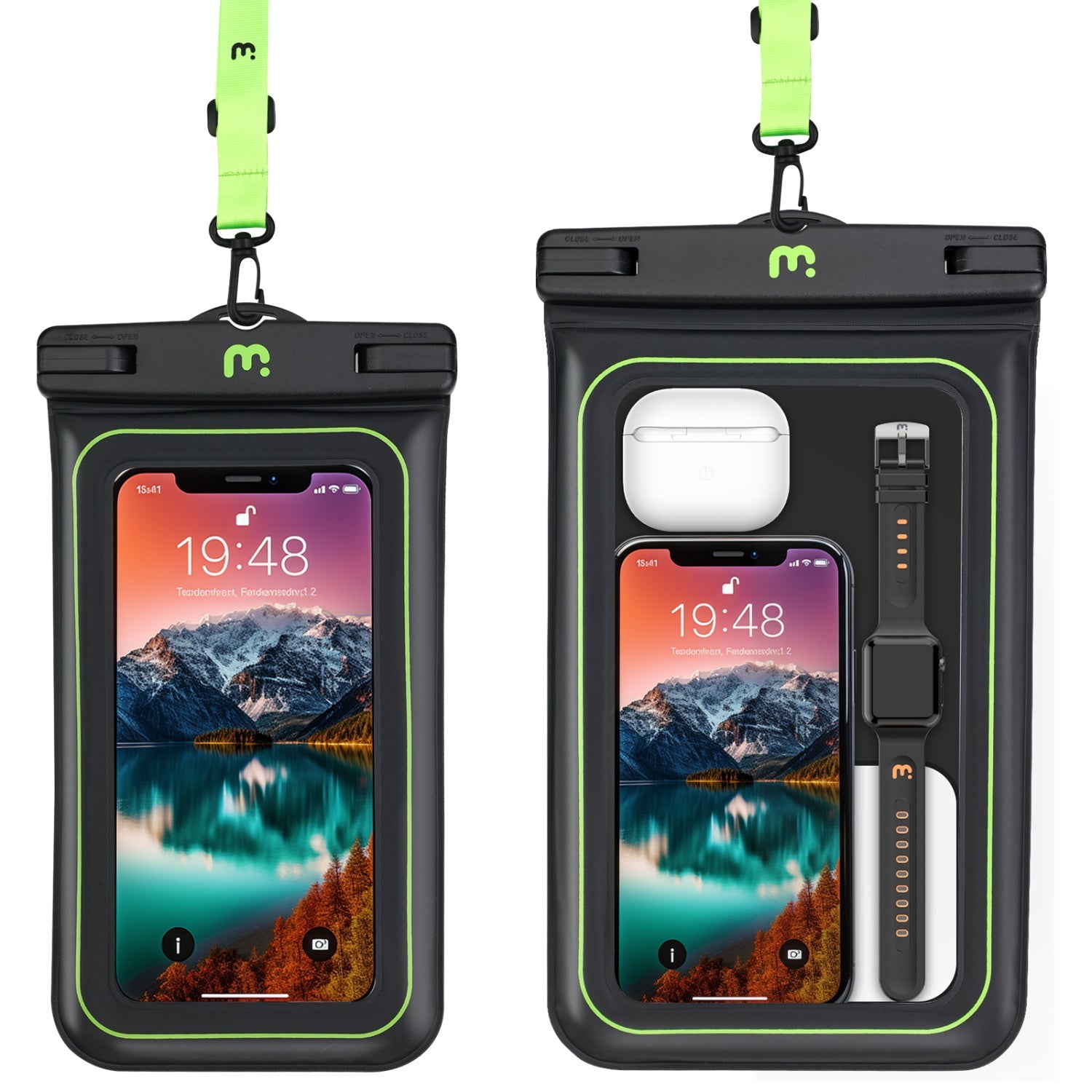MyBat Pro Universal Floating Waterproof Phone Pouch +  Universal Floating Waterproof Phone Pouch (XL Size) - Black