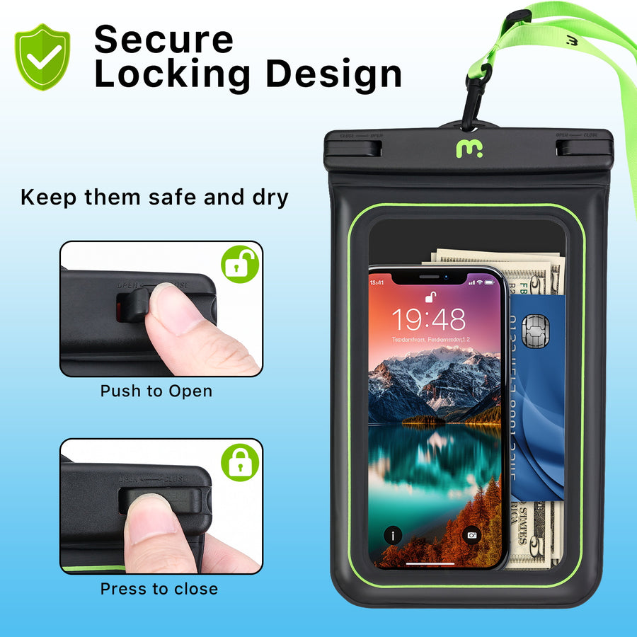 MyBat Pro Universal Floating Waterproof Phone Pouch +  Universal Floating Waterproof Phone Pouch (XL Size) - Black - UNIWTPF056-8.jpg
