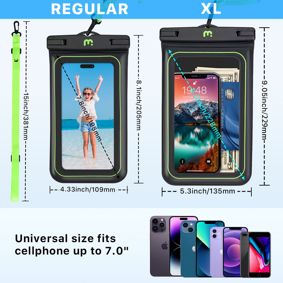 MyBat Pro Universal Floating Waterproof Phone Pouch (XL Size)(2pcs) - Black - UNIWTPF061TW-4.jpg