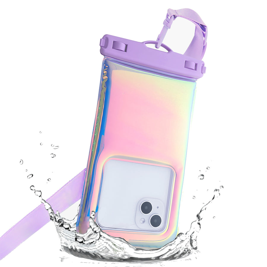 MyBat AquaLock Universal Floating Waterproof Pouch - Iridescent Purple - UNIWTPF081-3.jpg