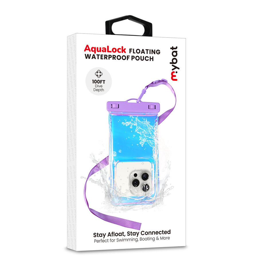MyBat AquaLock Universal Floating Waterproof Pouch - Iridescent Purple - UNIWTPF081-4.jpg