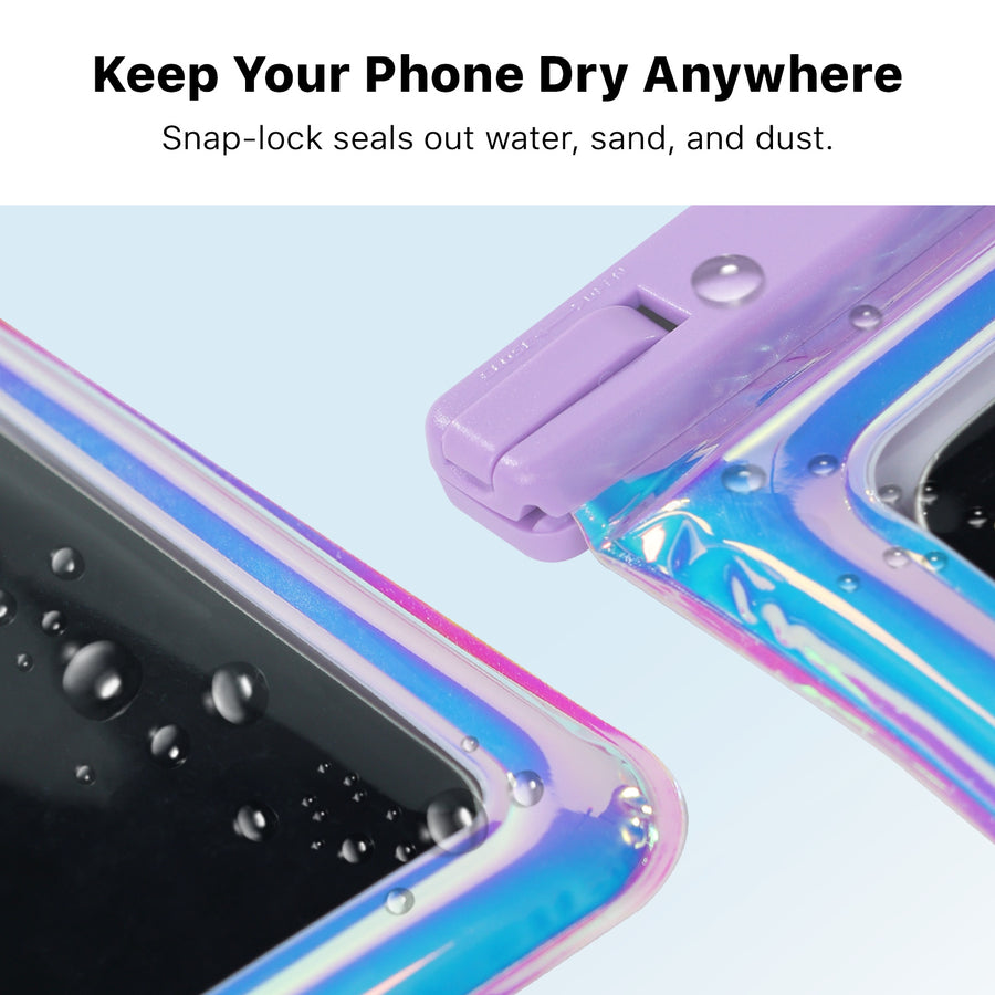 MyBat AquaLock Universal Floating Waterproof Pouch - Iridescent Purple - UNIWTPF081-6.jpg