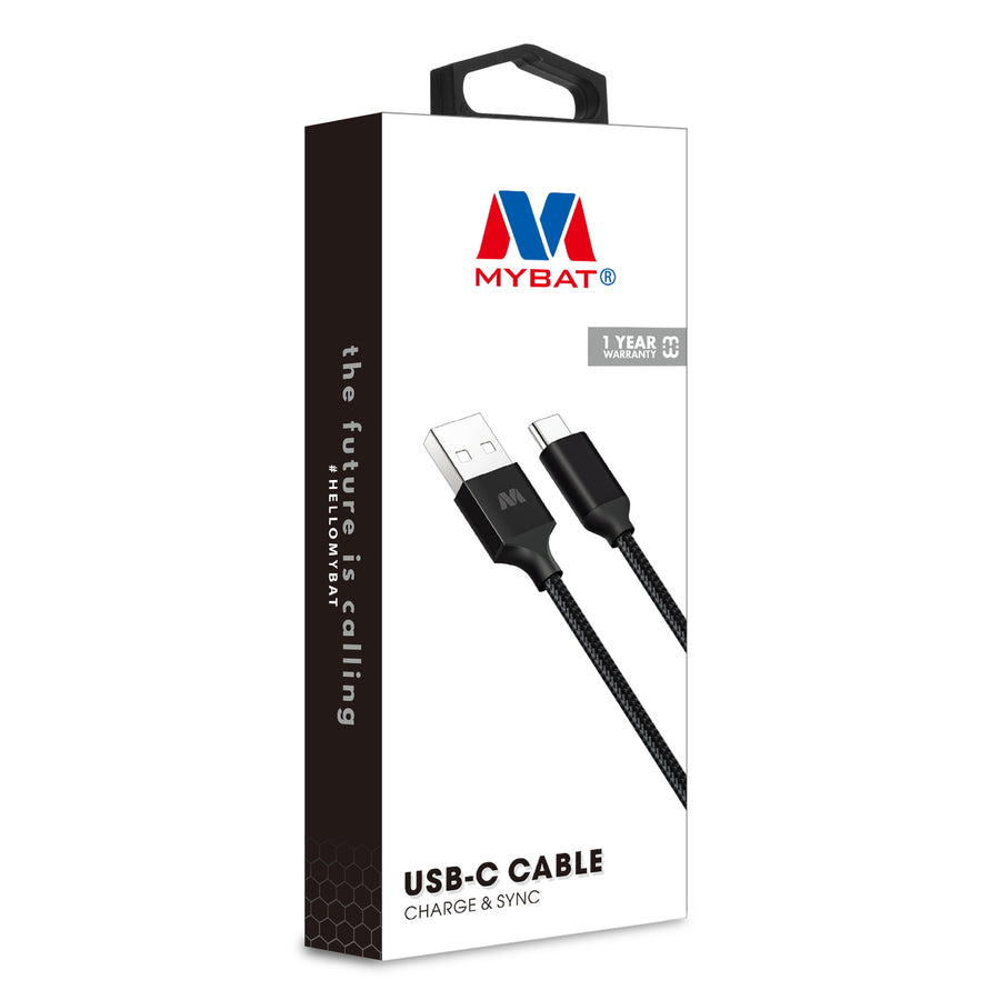 MyBat USB-A to USB-C Cable - 10 FT - Black - USBCDATACABLE421-5.jpg
