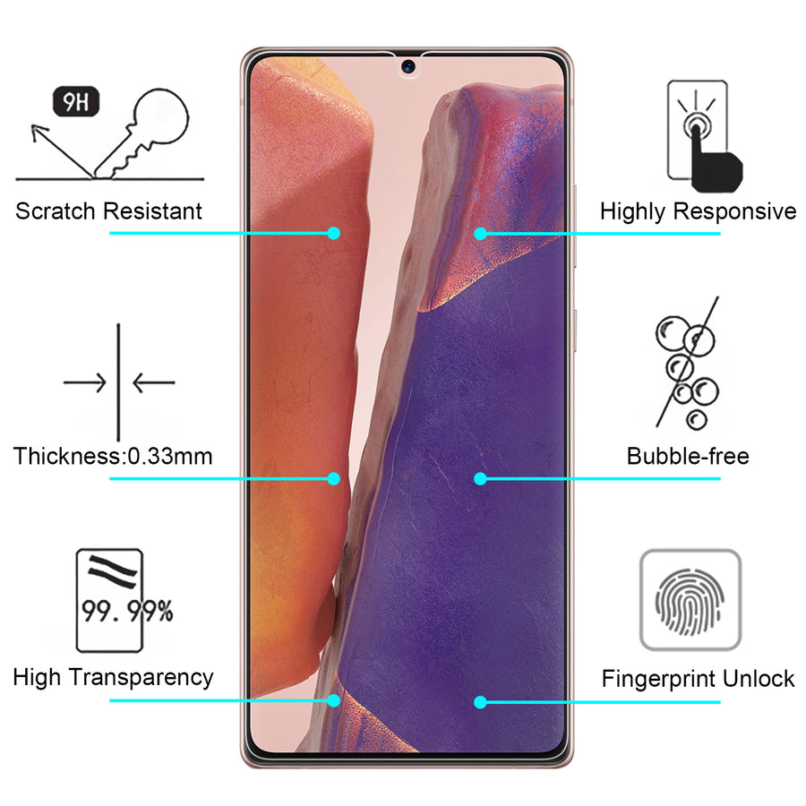 MyBat Tempered Glass Screen Protector (Fingerprint Unlock) (2.5D) for Samsung Galaxy Note 20 - Clear - USGN20SC90U-6.jpg