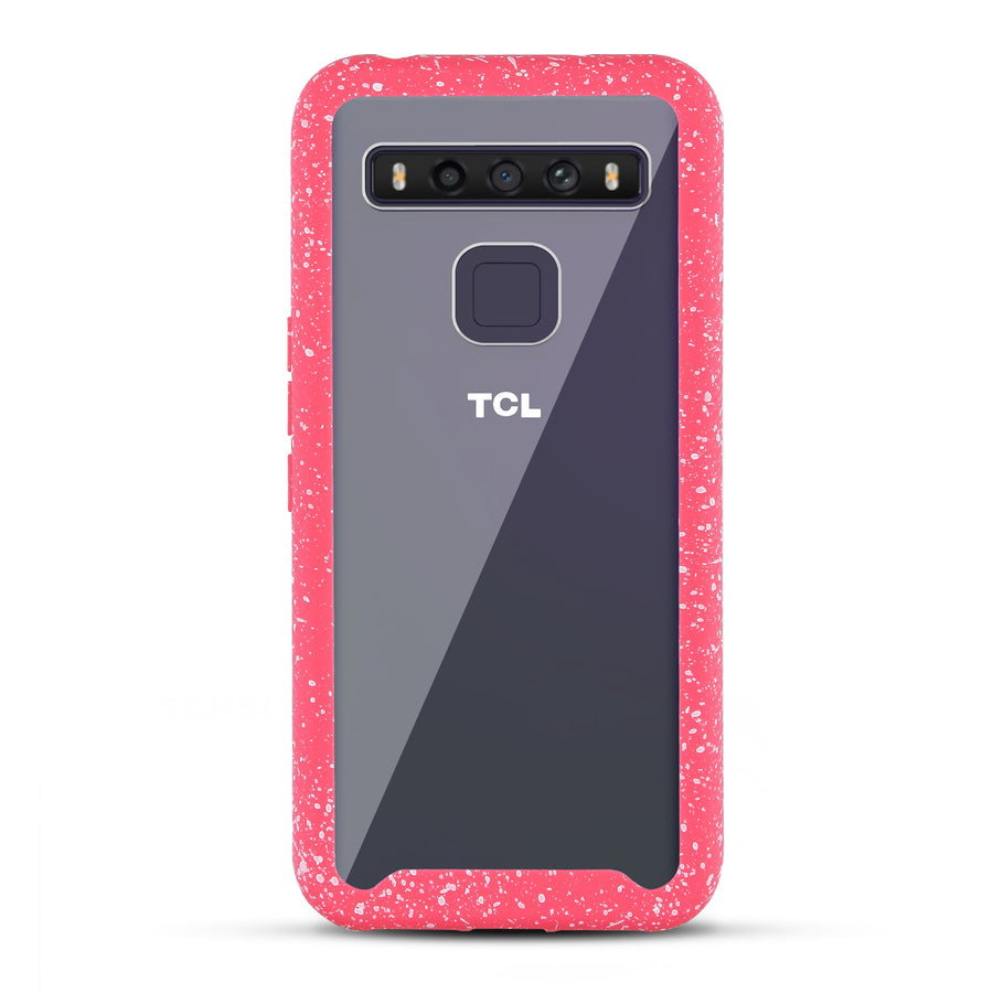 MyBat Splash Hybrid Case for TCL 10 5G UW T-mobile Revvl (non 5G) - Highly Transparent Clear / Red - UT105GCSFSSS263-3.jpg