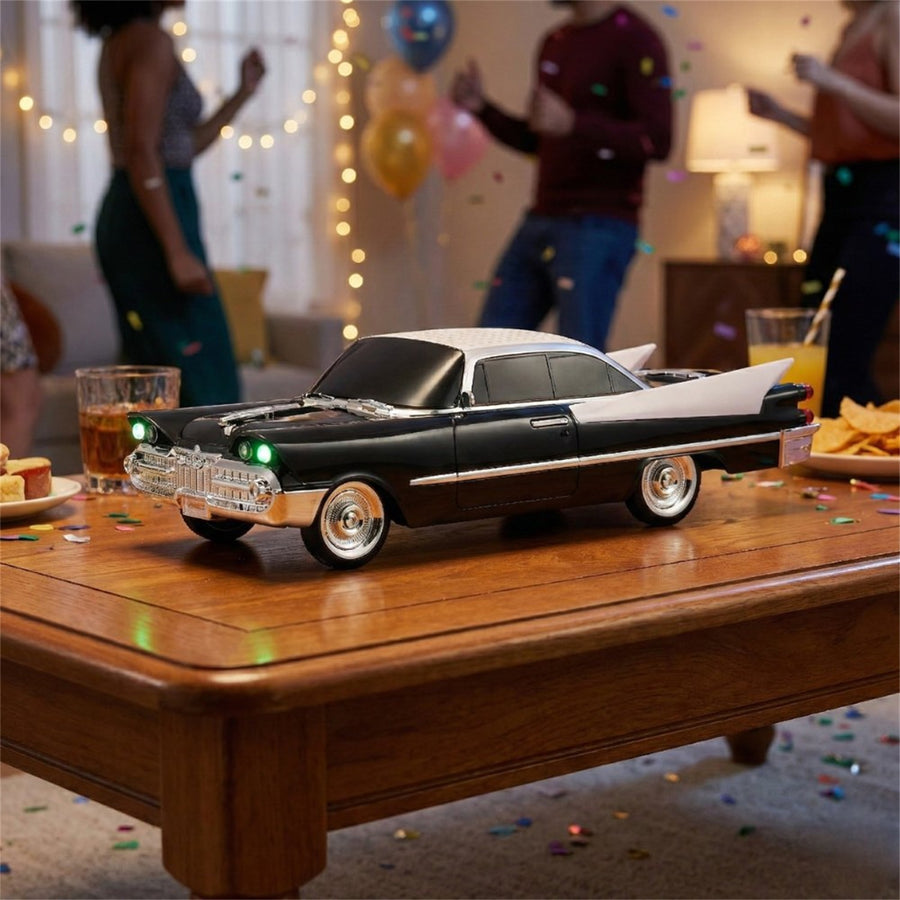 Retro 1959 Classic Car Shaped Bluetooth Speaker with LED Lights, FM Radio & USB-C Port WS1965 - Green - WS1965-TRUCK-SPEAKER-GREEN-3.jpg
