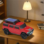 Boxy SUV-Inspired Bluetooth Speaker with Solar Charging, LED, FM Radio & Moving Wheels WS696 - Beige - WS696-J-CAR-SPEAKER-BEIGE-2.jpg