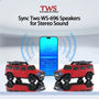 Boxy SUV-Inspired Bluetooth Speaker with Solar Charging, LED, FM Radio & Moving Wheels WS696 - Beige - WS696-J-CAR-SPEAKER-BEIGE-8.jpg